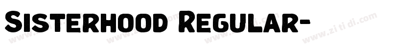 Sisterhood Regular字体转换